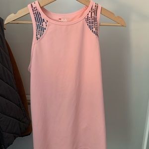 Pink fila women’s workout top